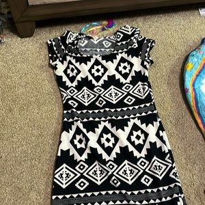 Aztech print dress